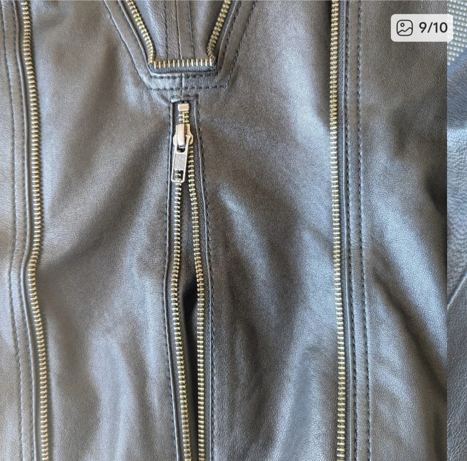 Chaqueta de cuero negra Haute Hippie Sift - $1280 vintage - como nueva  Foto 4 de 4