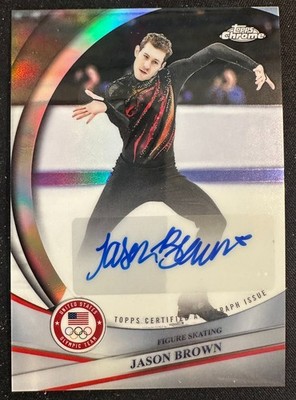 JASON BROWN 2026 TOPPS CHROME US OLYMPIC HOPEFULS SP REFRACTOR AUTO #BCA-JBR