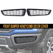 Front Bumper Honeycomb Decor Cover Trim  For Ford F150 Raptor 17-20 Accessories