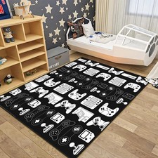 Gamer Rug for Boys Room 3x5 Area Rug Gaming Rug for Living Room Kids Rugs for