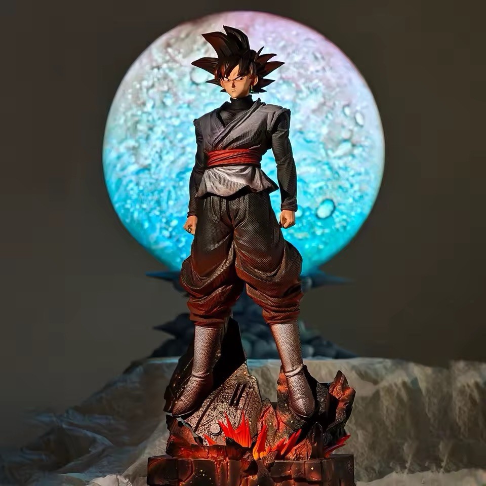 Figura Dragon Ball Black Goku Zamasu 37 cm - Son Goku Anime Manga Coleccionista