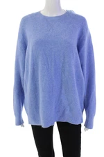 JW Anderson x Uniqlo Womens Long Sleeve Crew Neck Sweater Blue Size Medium