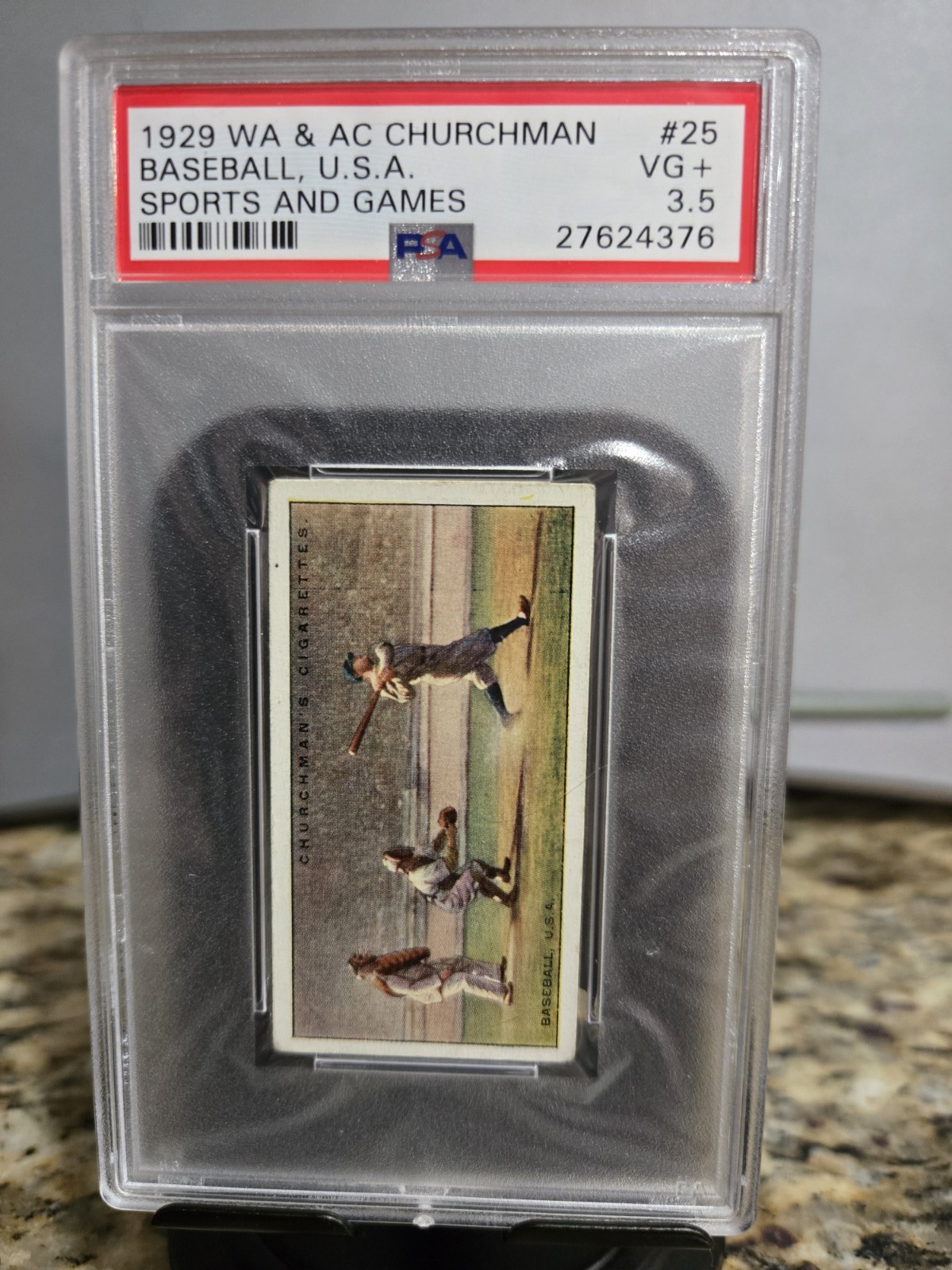BABE RUTH 1929 WA & AC Churchman Sports and Games Baseball PSA 3.5 YANKEES HOF
