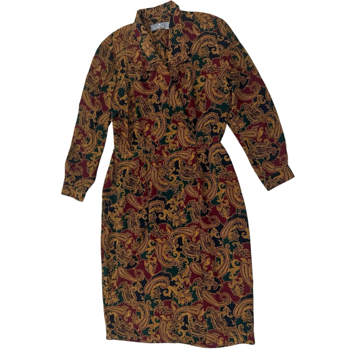 green emerald velvet dress 90s Liz Claiborne Little Black Dress