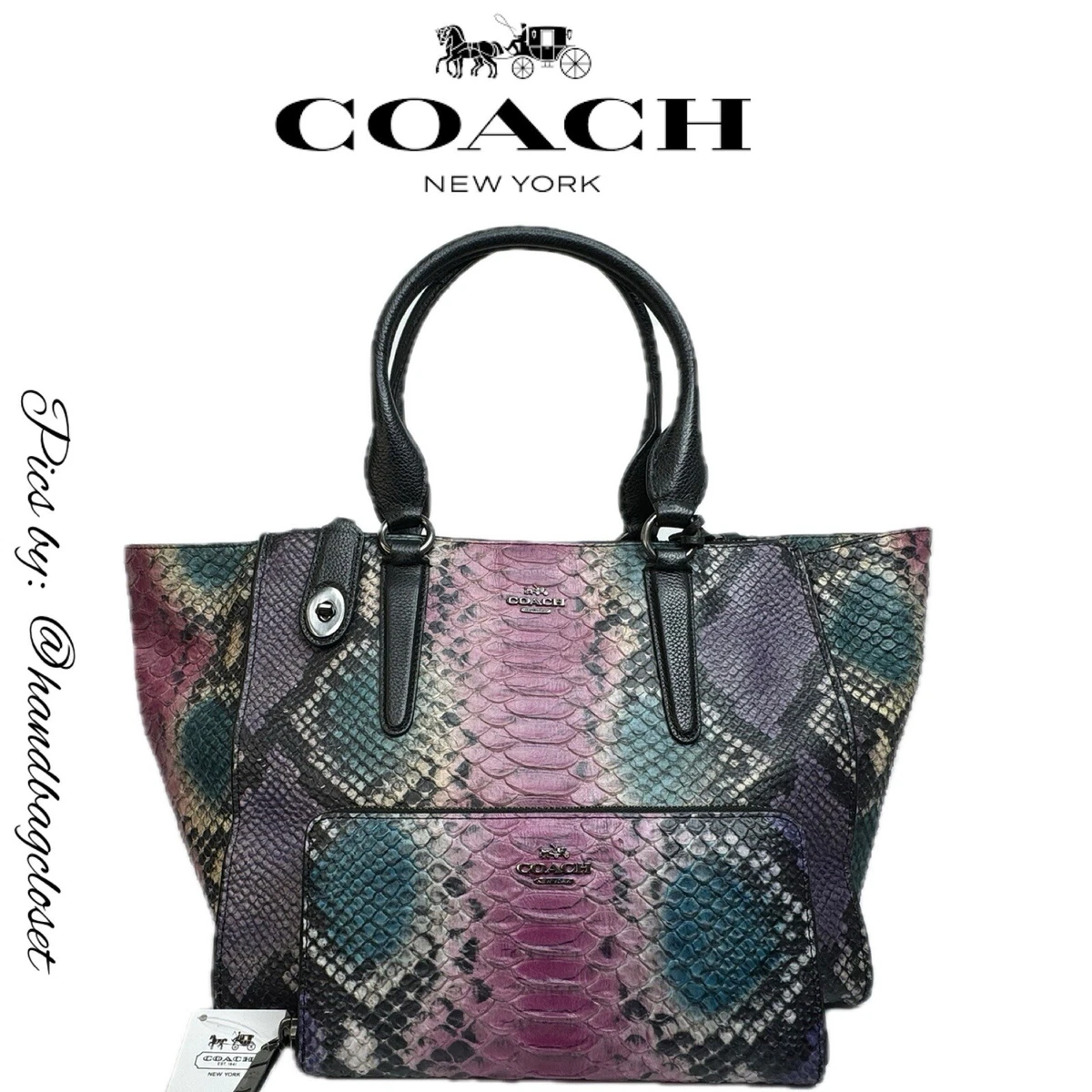 Coach Pink Snake Bags & Handbags for Women for sale | eBay