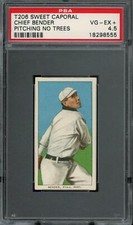 1909-11 T206 #32 Chief Bender PSA 4.5 No Trees Sweet Caporal 350-460/25 (8555)