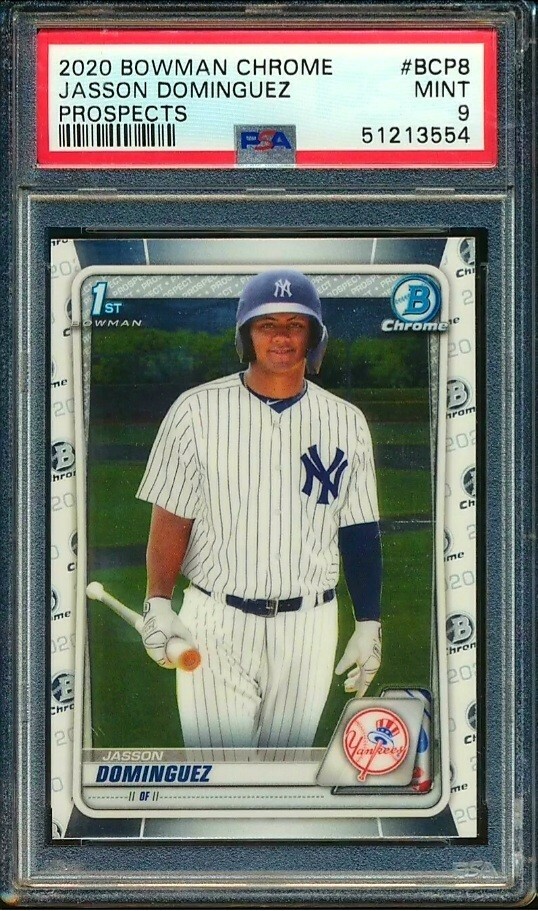 JASSON DOMINGUEZ 2020 1st Bowman Chrome PSA 9 / New York Yankees