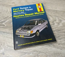 Haynes 36078 Automotive Repair Service Manual 1984-1994 Ford Tempo Mercury Topaz