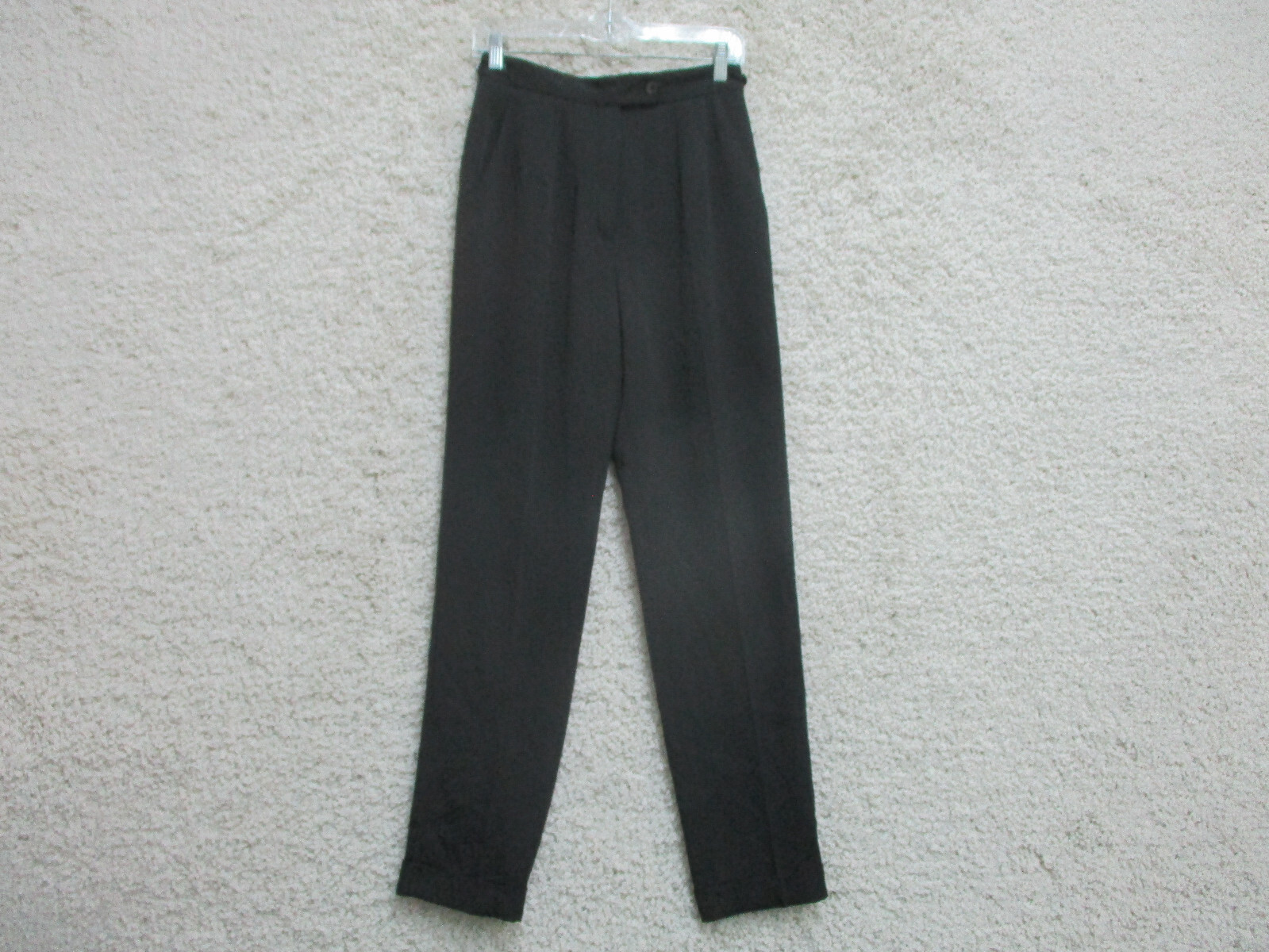 Harve Benard Dress Pants 6 Womens Regular Size Black Pockets Classic Fit Casual