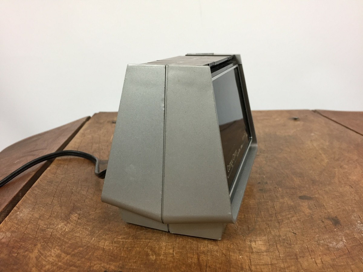 Rare Vintage Compu Chron Digital LED Space Age Green Display Alarm 