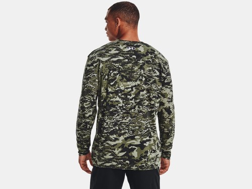 Under Armour Men's UA ABC Camo Long Sleeve Shirt 1366466-391 Marine OD Green - 第 2/2 張圖片