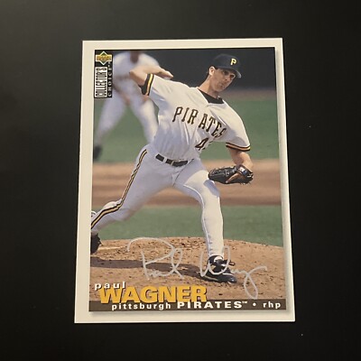 1995 Upper Deck Collector's Choice Silver Foil Signature Paul Wagner #382