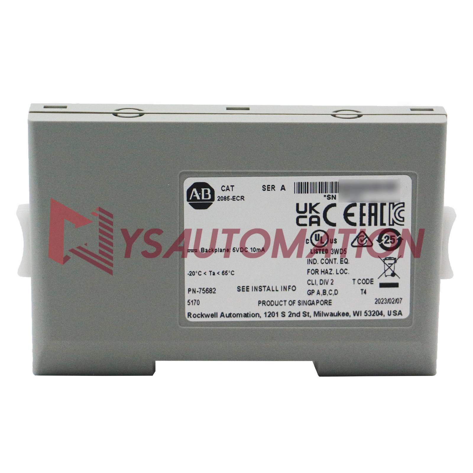 New 2085-ECR Allen-Bradley Micro800 Expansion Module End Cap AB2085ECR FAST SHIP