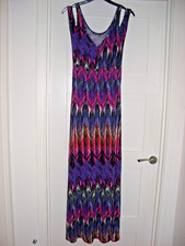 Ladies Pretty 'South' Cold Shoulder Long Viscose Maxi Dress in a Slim Size 6
