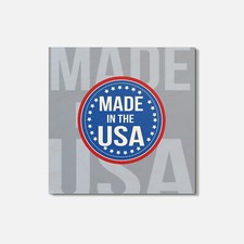 Made In The USA 4'' X 4'' Square Wooden Coaster