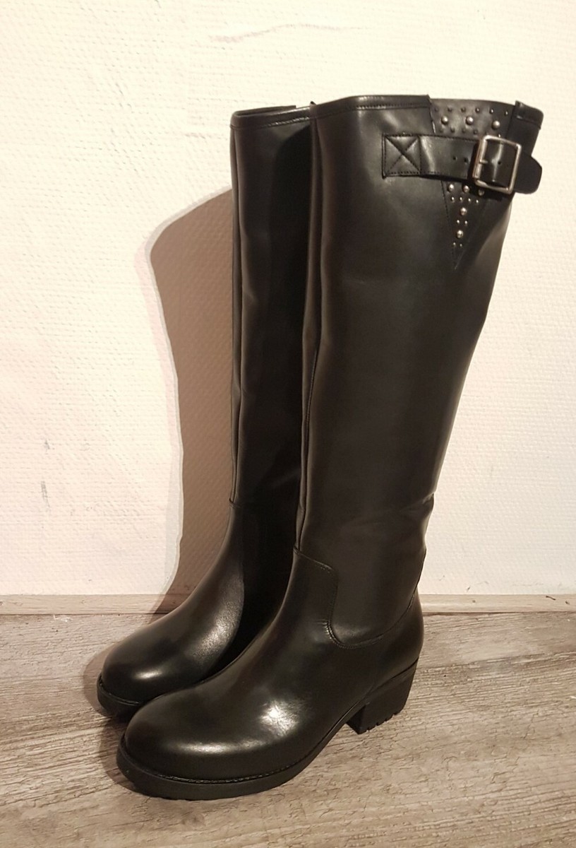 Bottes MYMA Genoux Pointues Tout Cuir Marron - Taille 36, Occasion Bon état