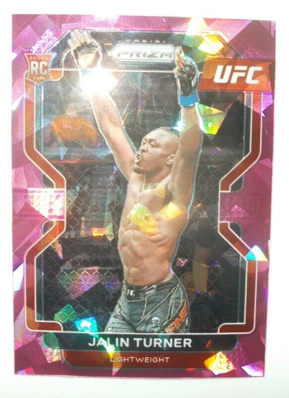 Jalin Turner 2022 Panini Prizm Pink Ice UFC Rookie Card MMA Fighter