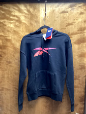 Women NWT "Reebok" black hoodie sweatshirt. Size XS Reg. 45.00