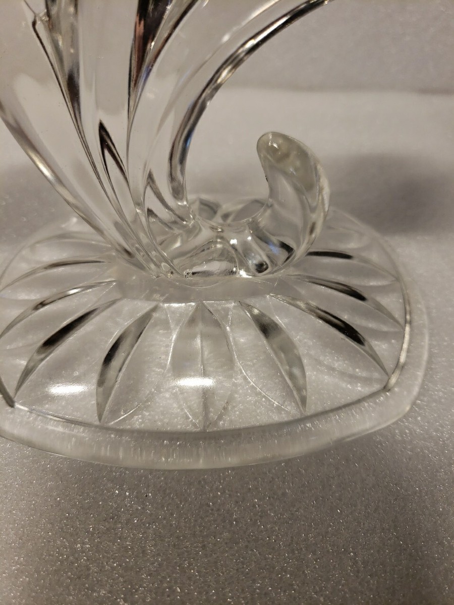 Vtg~Indiana Glass~No. 1007~Oleander Double Candlestick~ 6