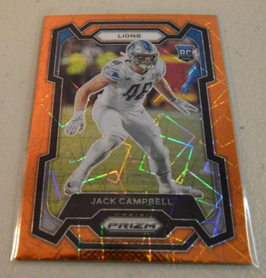 2023 Panini Prizm Orange Lazer -Jack Campbell (RC) #330- LIONS | eBay