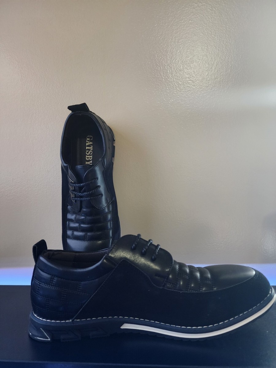 New Gatsby Black Leather Men\'s Wide Shoes Orthopedic 10.5 Grandeur Orthopedic Leather Shoes | Premium Comfort  main image 4