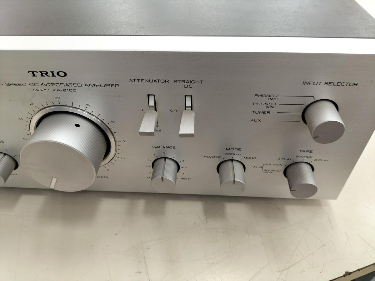 アンプ TRIO KA-8100 AMPLIFIER TRIO KA-8100 High Speed ​​DC Integrated Amplifier Working | eBay