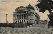 PC BRASIL, MANAOS, TEATRO AMAZONAS, Postal FOTO REAL De Colección (b42754)