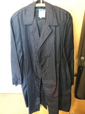 Regen Jacke Mantel, Natoplane, blau, ca. 60er Jahre, Gr. 48 Vintage