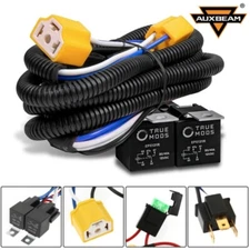 H4 LED Headlight Brightness Intensifier Wiring Harness For Jeep Cherokee XJ 6053