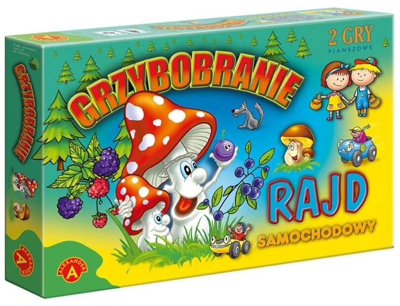 GRZYBOBRANIE RAJD Samochodowy Gra Planszowa Towarzyska Familijna HIT! SALE