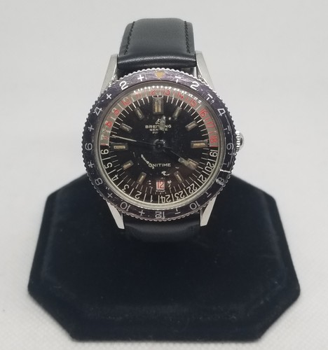 FARW365 Rare 1960s Breitling Unitime Automatic W/W 2610, Serviced 1-7-25, Works.