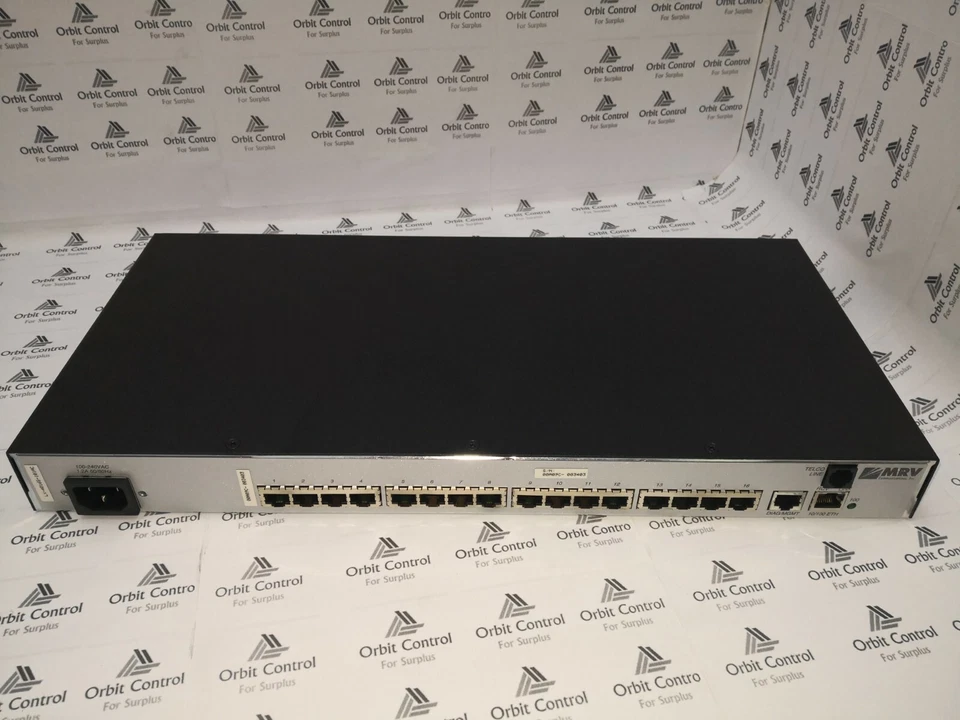 MRV LX-4016S-101AC Console Server 16 Rs-232 Ports V.90 Modem AC Power - NO BOX - Image 3 of 4