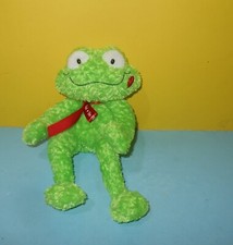 GUND Prince KISS-A-LOT Kissing Sound Green Frog Bean Plush Small 10"