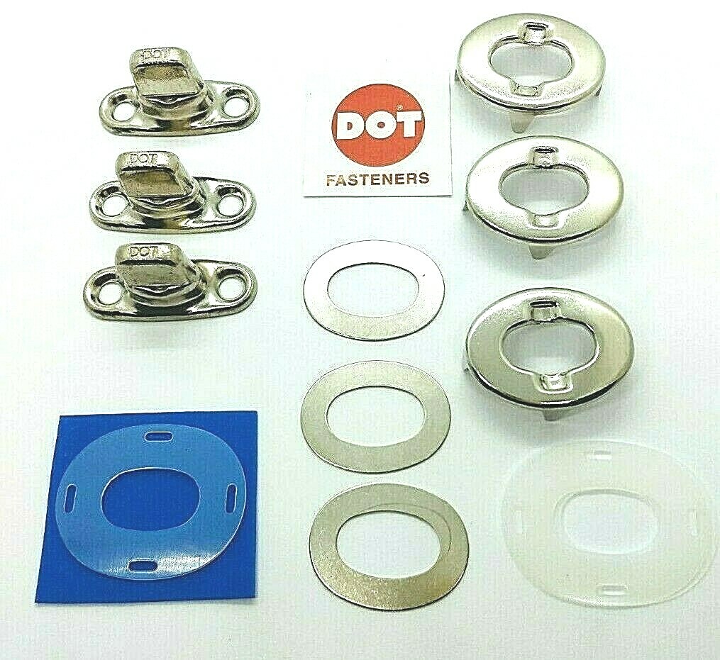DOT 6mm KIT Twist Lock Common Sense Turn Fastener Eyelets boat canopy