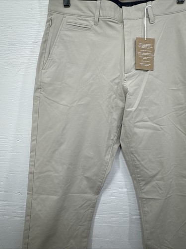 J. Pantalón técnico Crew 770 corte recto beige elástico para hombre talla 30x32 - Imagen 3 de 10