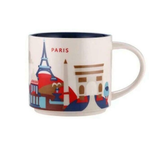 Starbucks Global City Paris"You Are Here"Ceramic Coffee Mug 414ml With Gift Box - Picture 2 of 2