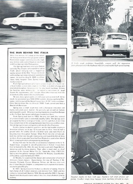 1955 Hudson Italia Coupe Original Car Review Print Article J585 - Image 2 of 3