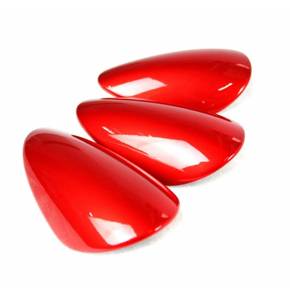 RED Metal For Nissan 370Z Z34 COUPE INTERIOR FRONT GAUGE COVER POD TRIM 3PCS - Изображение 2 из 4