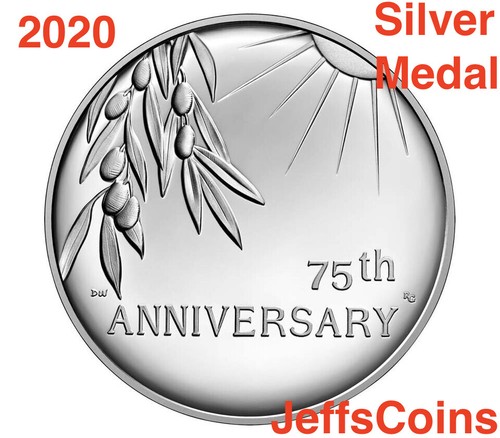 2020 P End of World War 2, WW2 75th Anniversary 1oz Silver Medal Eagle NGC PF69 - Picture 6 of 7