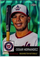 2022 Topps Chrome Platinum CESAR HERNANDEZ #253 Aqua Lava Refractor /299