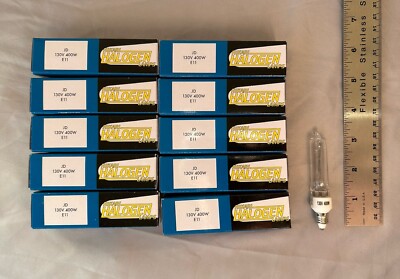 Hikari JD 130V 400W E11 Screw Base Single Ended Halogen Light Bulbs. 10 Count.