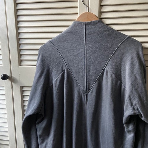 Cárdigan Suéter Helmut Lang Gris Frente Abierto Lana Viscosa Algodón Hecho en EE. UU. Talla L - Imagen 8 de 8