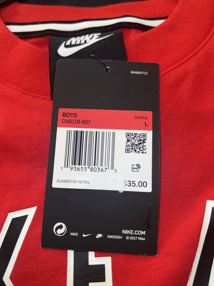 boys Nike shirt long sleeve CN6119-657 Fast Shipping | eBay
