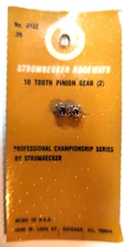 Strombecker Pinion Gear 10 tooth  for 3/32" 0.0925" shaft.   No. 8432 - 1 pair