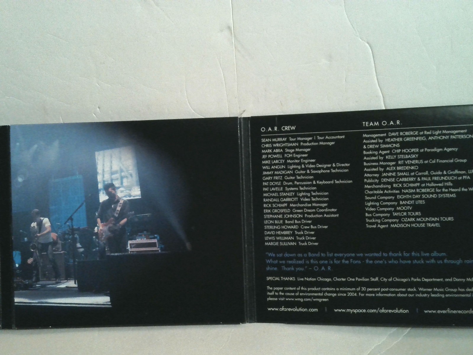 O.A.R. Rain Or Shine CD 4 Disc Set 2009 Everfine Records Digipak