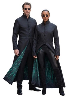 Matrix   Neo Mantel - Der ikonische, schwarze Matrix Mantel für Männer und