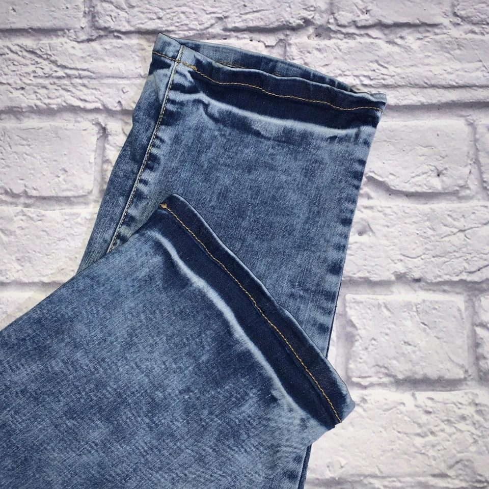 Marc Ecko Jeans Mens 38x32 Cut and Sew Acid Wash Streetwear Blue Denim - Image 4 of 4