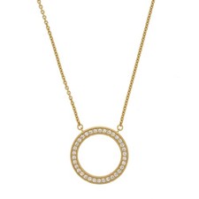 Genuine Pandora Signature Pavé & Hearts Circle Pendant Necklace 362735C01-45