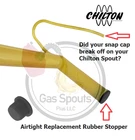 2pack SPOUT PLUGS for your Yellow Chilton Sears Craftsman Gas Spout Not Included