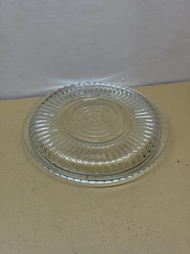 Vintage Anchor Hocking Clear Glass Refrigerator Bowl Jar Clear Ribbed Lid ONLY